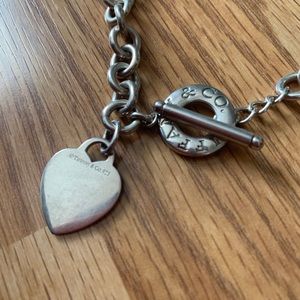 Tiffany & Co. 18” Sterling Silver Toggle Necklace